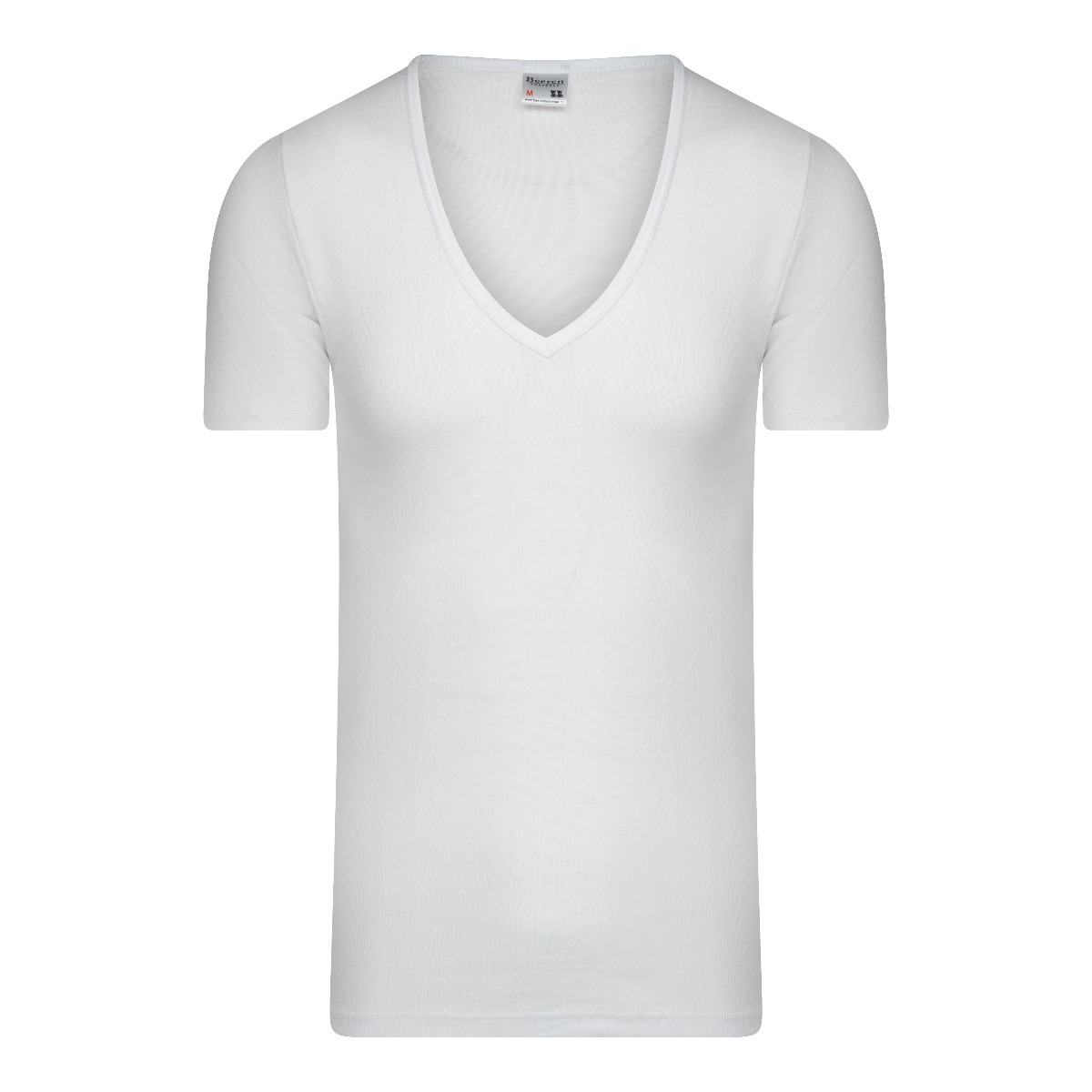 Beeren M3000 Heren T-shirt Diepe V-hals Extra Lang Wit M